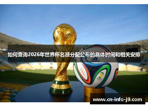 如何查询2026年世界杯名额分配公布的具体时间和相关安排